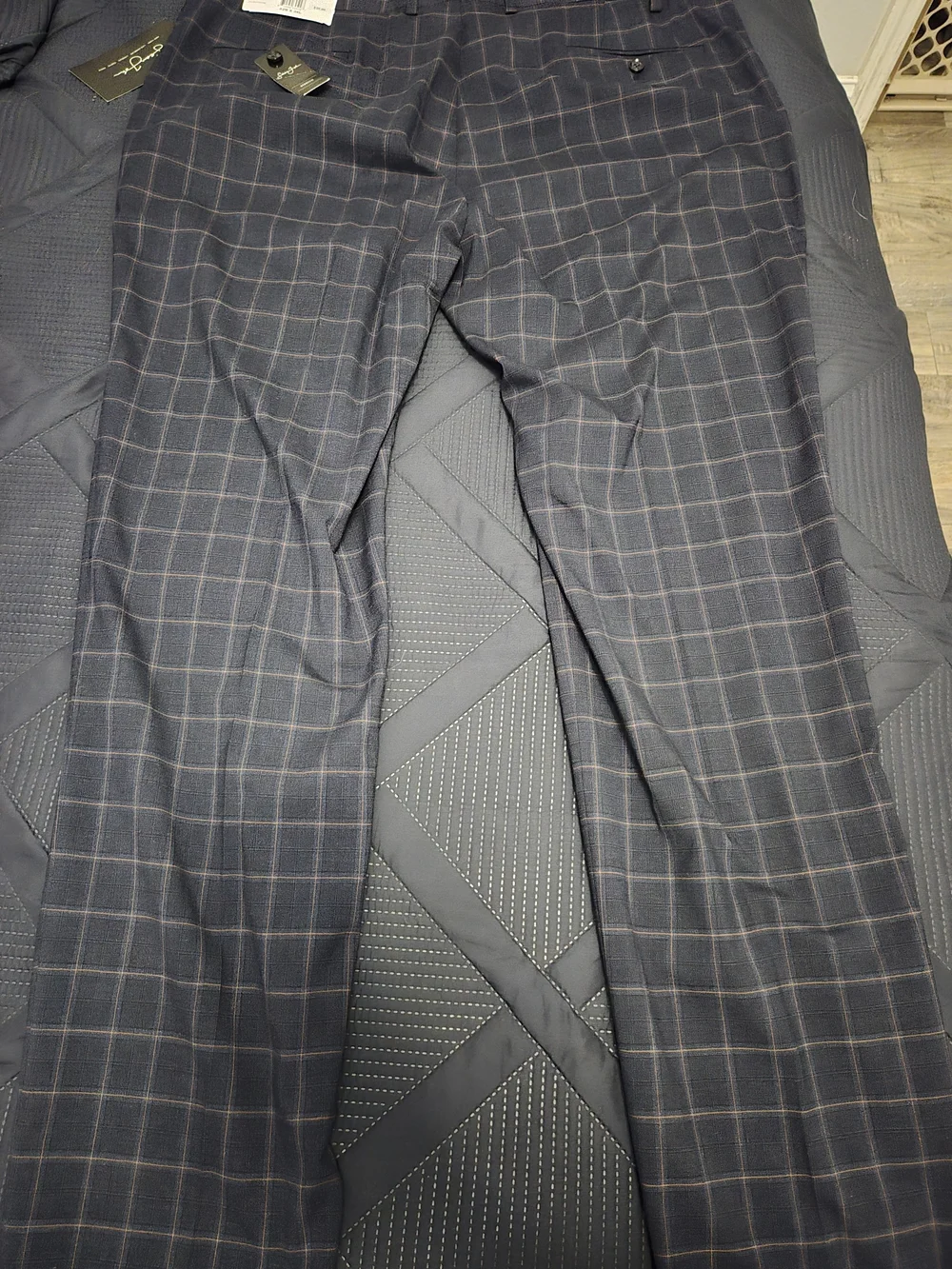 Sean John NWT Gray Windowpane Dress Pants #432